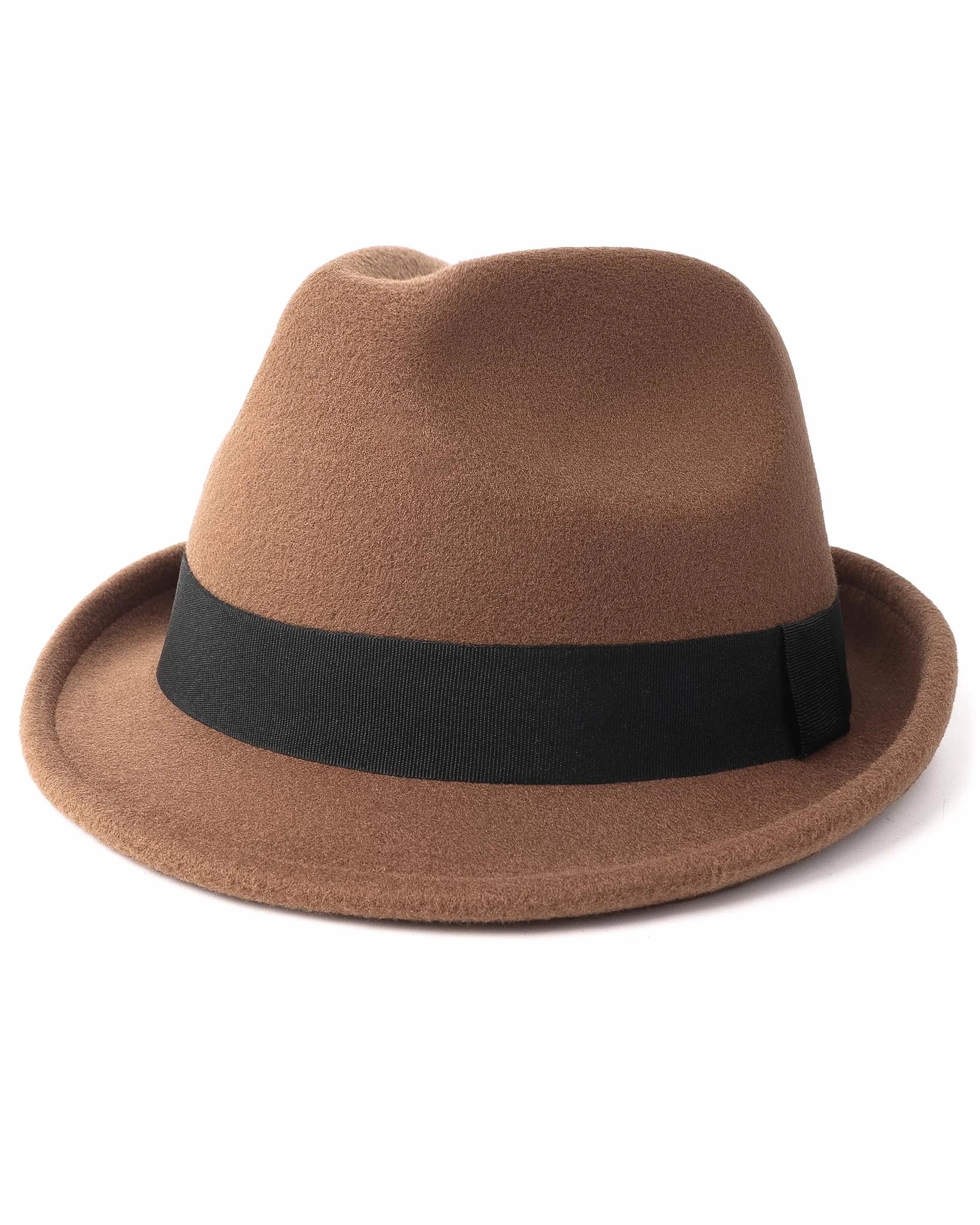 Zylioo Filcowe czapki Trilby w wielu rozmiarach, regulowany rozmiar ciepła czapka fedora, unisex kapelusz Manhattan, kubański kapelusz z krótkim rondem ze wstążką