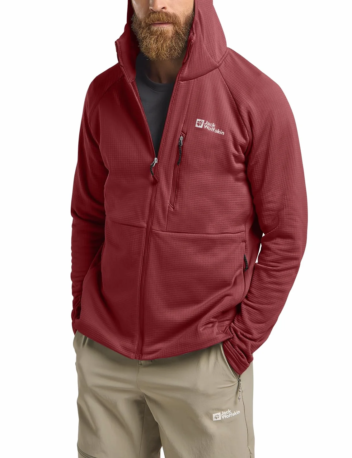 Jack Wolfskin KOLBENBERG bluza z kapturem FZ M