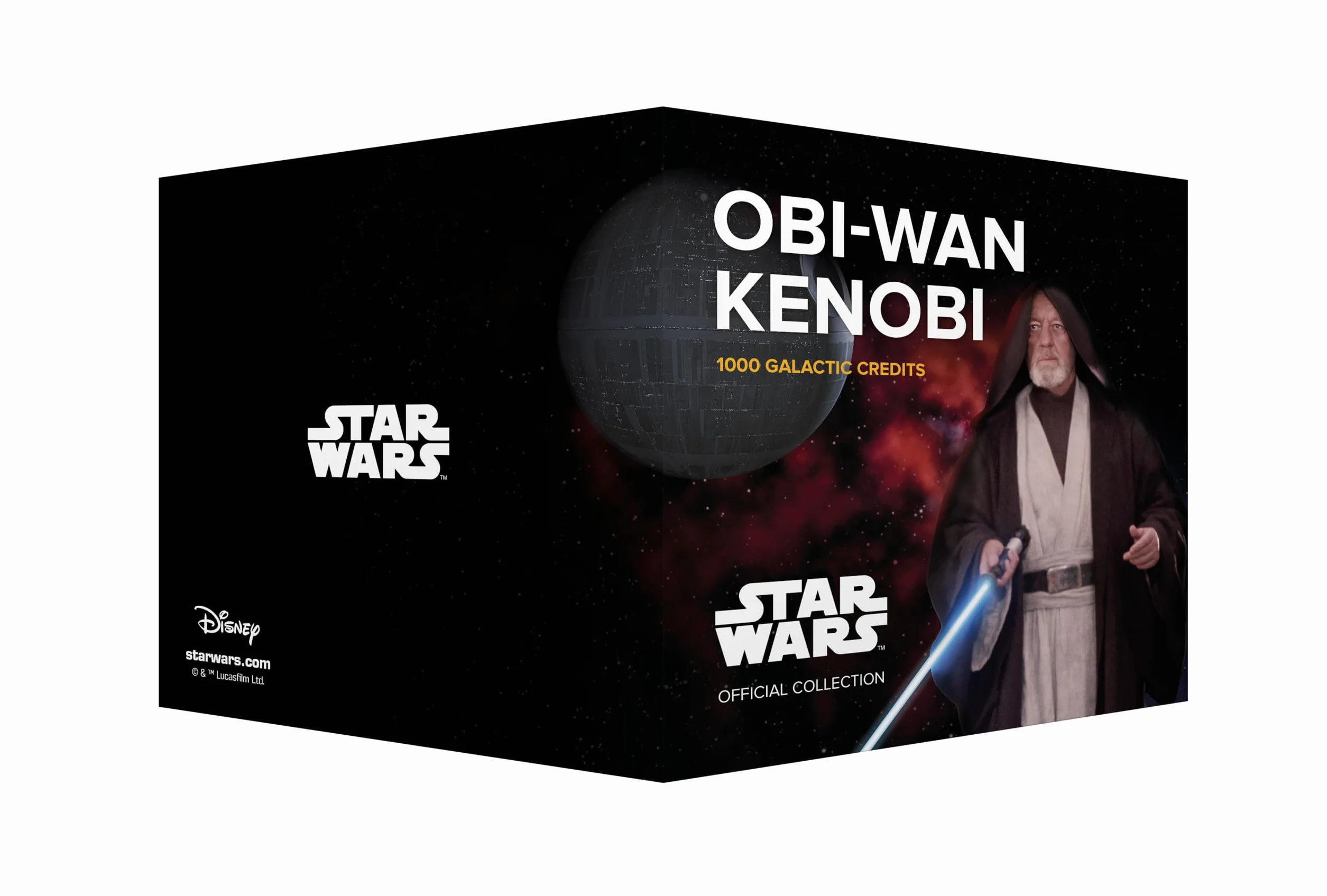 FANTASY CLUB | Gwiezdne Wojny Trylogia Bilet Oryginalny OBI WAN Kenobi | Oficjalne towary | Edycja limitowana ze złotym hologramem i efektami UV