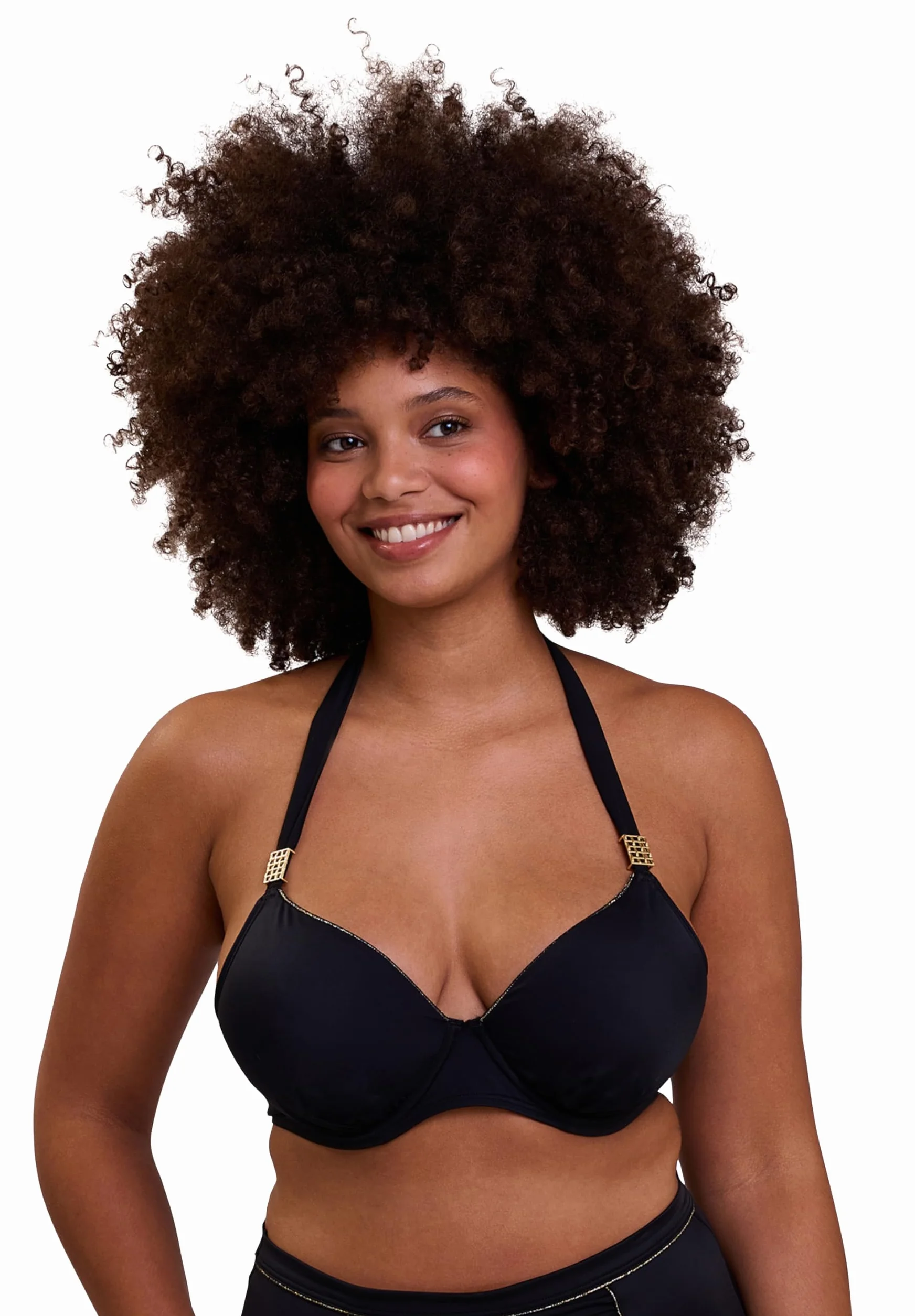 Sans Complexe Speekaboo Shape Top Strój kąpielowy, odkryte plecy obudowa z fiszbinami, czarna, 100D damska, czarny, 85D