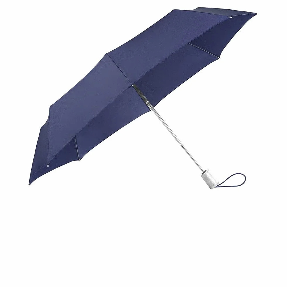 Samsonite Alu Drop S - Safe 3 sekcja Auto Otwórz zamknięcie parasola, 28,5 cm, Indigo Blue