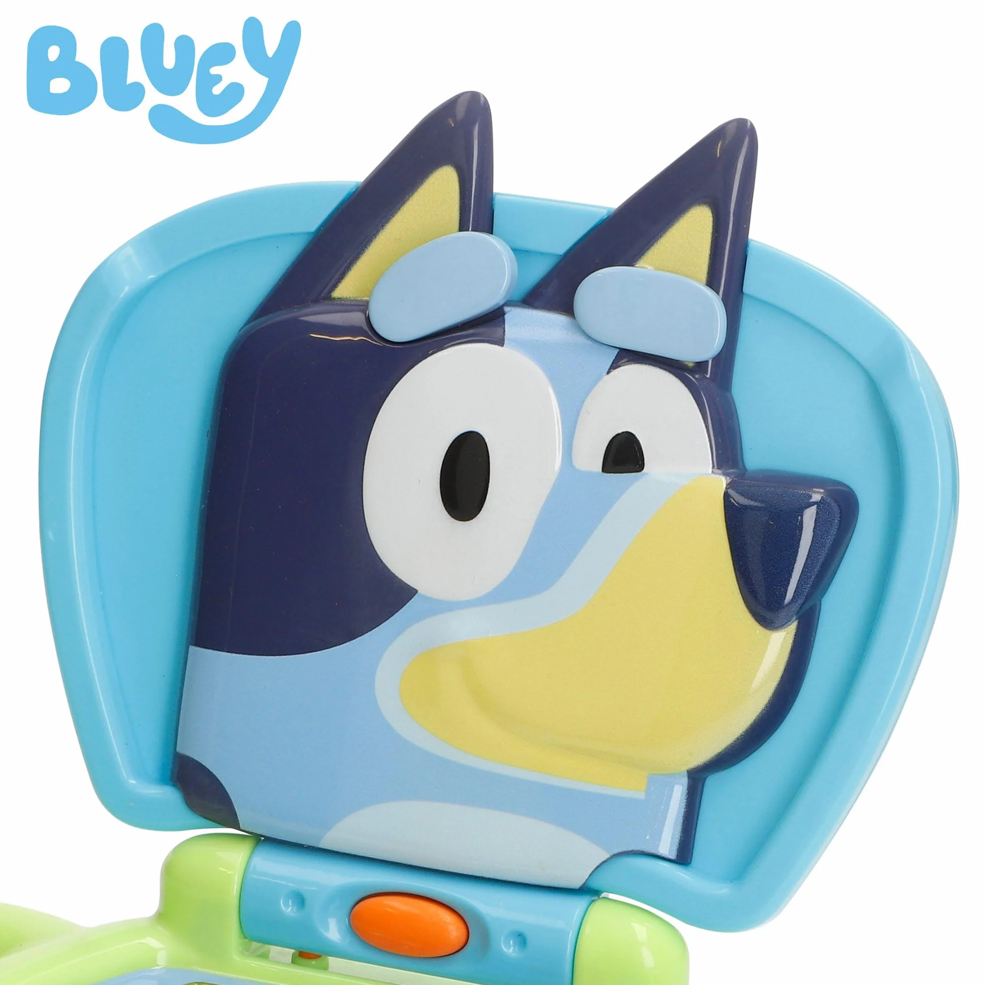 ColorBaby Bluey My First Computer z dynamicznymi przyciskami, oficjalna licencja, komputer interaktywny, zintegrowany uchwyt do przenoszenia, interaktywne zabawki angielskie, gry dla dzieci + 6